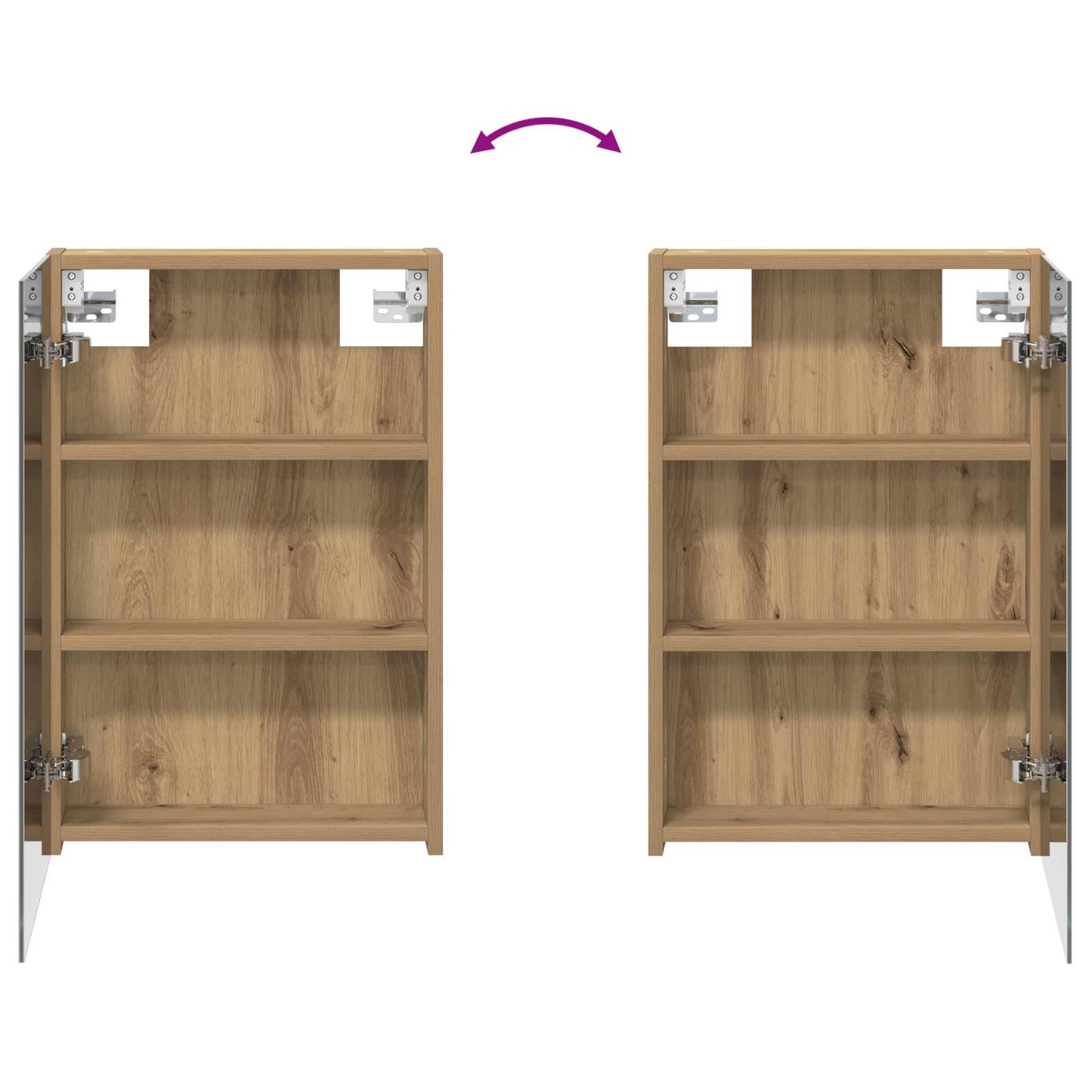 Bathroom Cabinet Set 3 pcs 100 x 10.5 x 60.5 cm Engineered wood