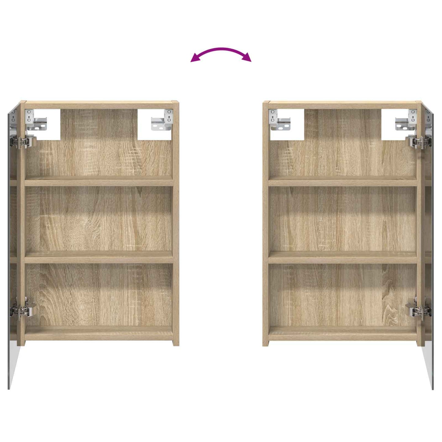 Bathroom Cabinet Set 3 pcs 110 x 10.5 x 60.5 cm Engineered wood