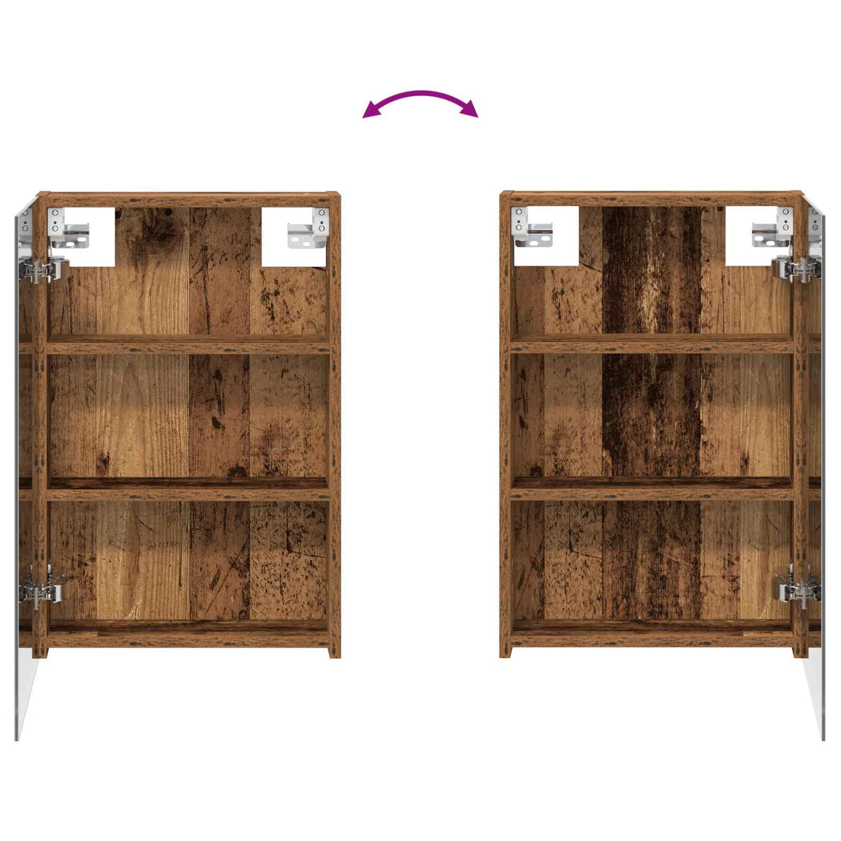 Bathroom Cabinet Set 3 pcs 110 x 10.5 x 60.5 cm Engineered wood