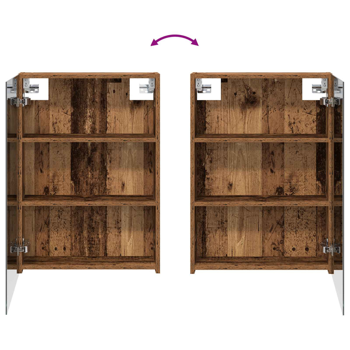 Bathroom Cabinet Set 3 pcs 130 x 14.5 x 70 cm Engineered wood