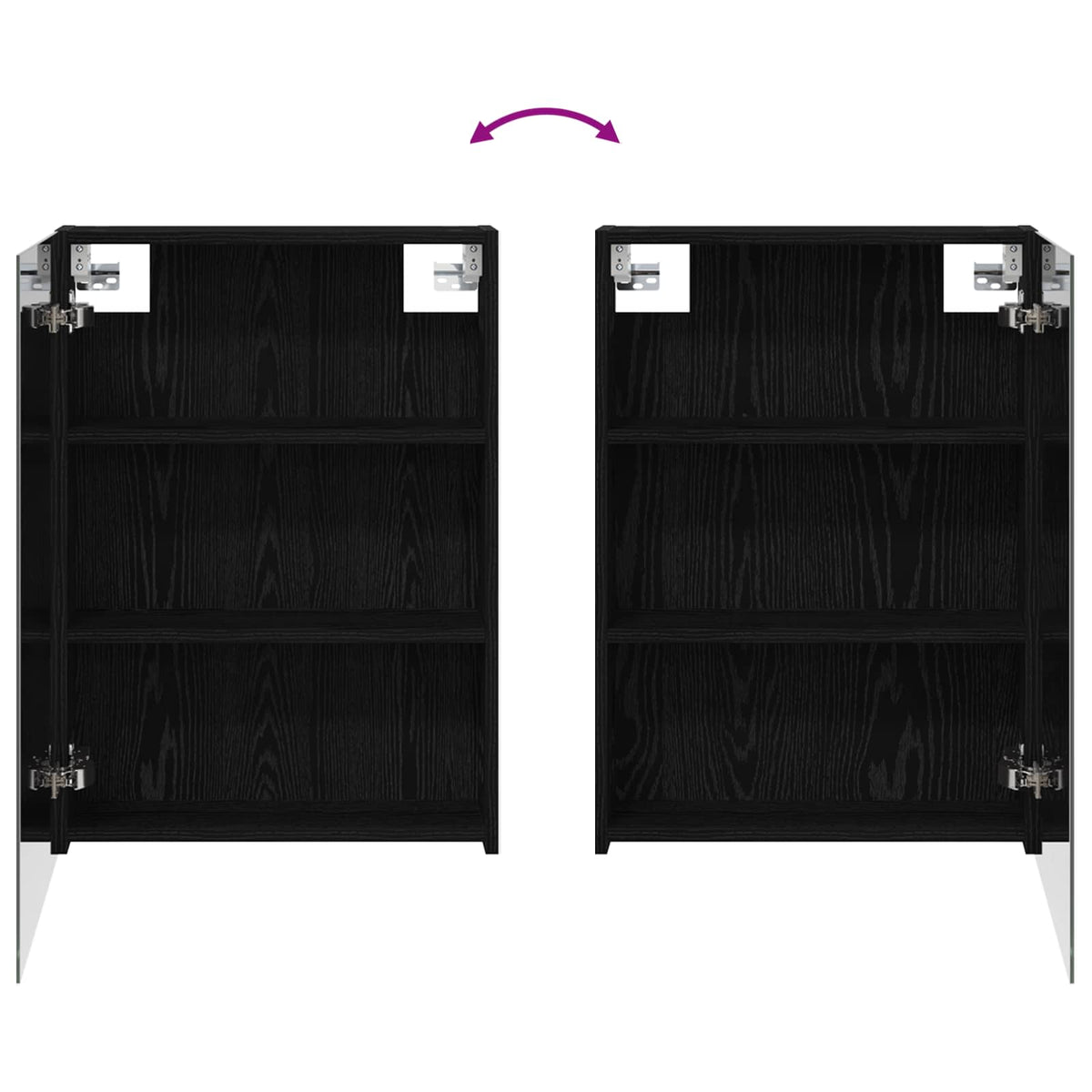 Bathroom Cabinet Set 3 pcs 140 x 14.5 x 70 cm Engineered wood