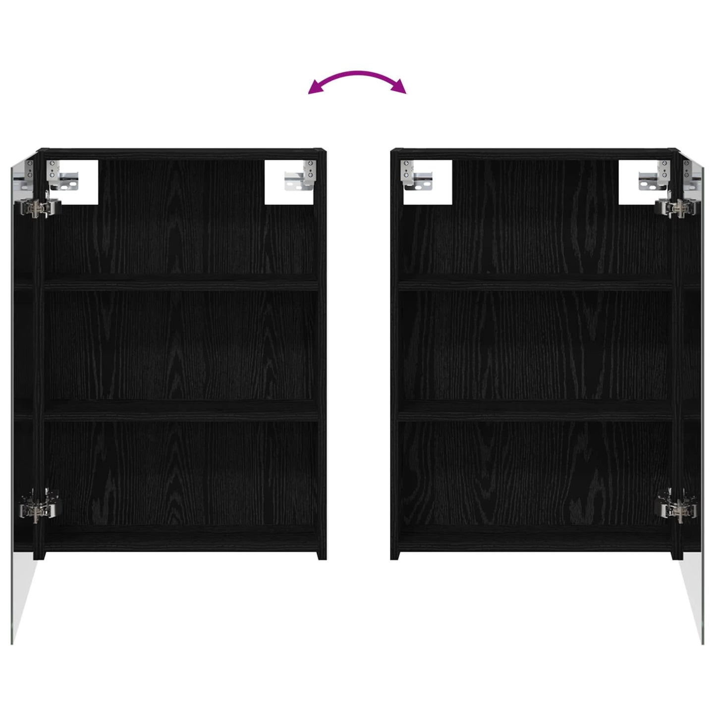 Bathroom Cabinet Set 3 pcs 140 x 14.5 x 70 cm Engineered wood