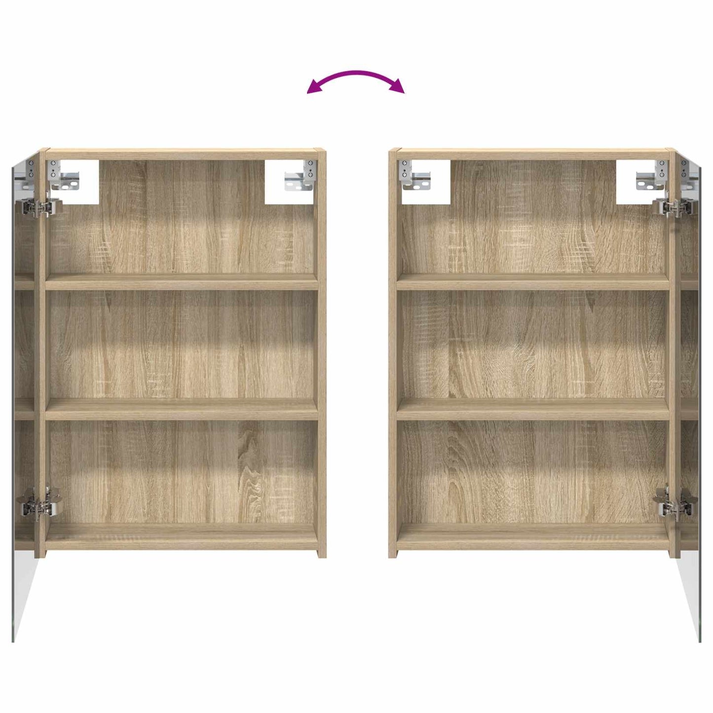 Bathroom Cabinet Set 3 pcs 140 x 14.5 x 70 cm Engineered wood
