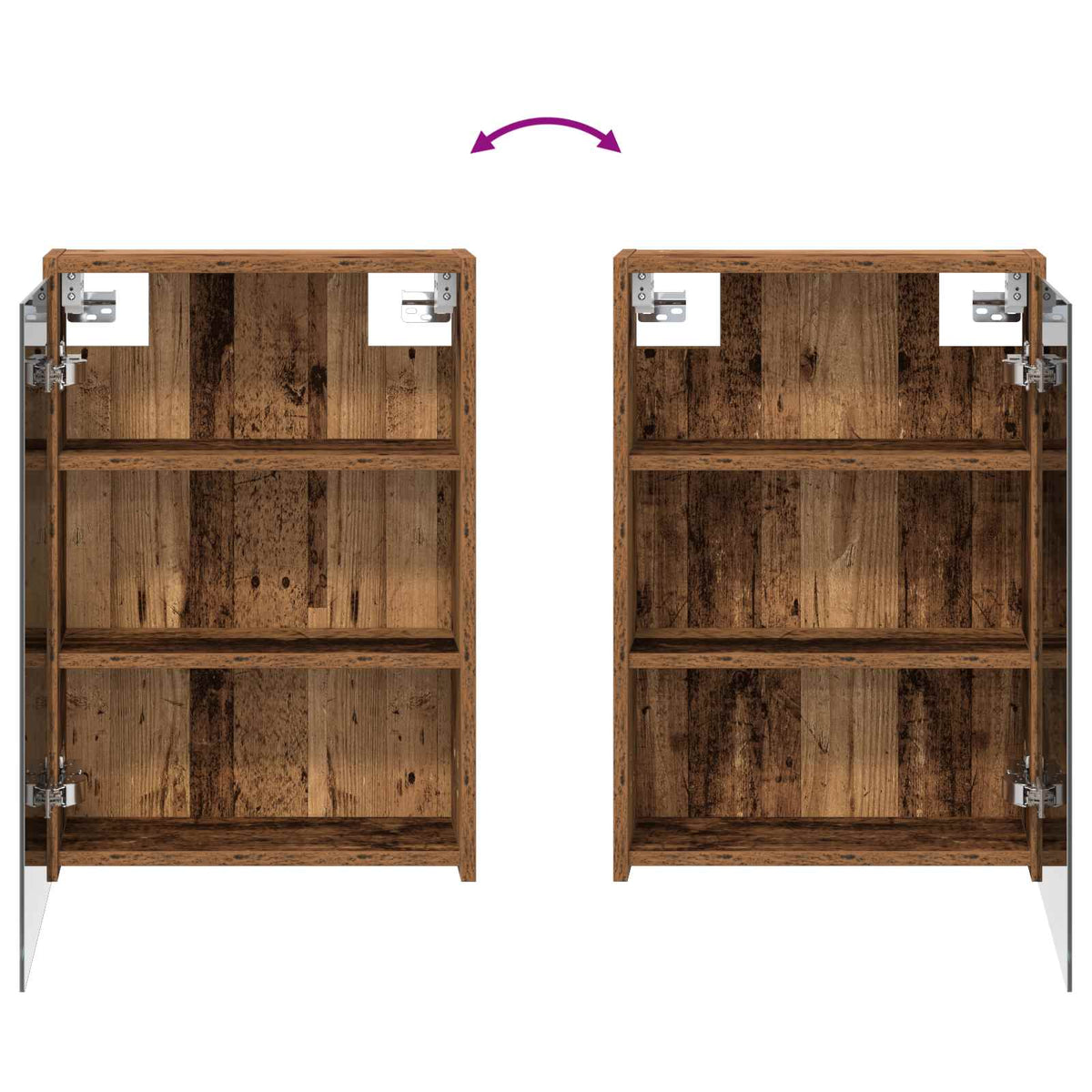 Bathroom Cabinet Set 3 pcs 116 x 16 x 62.5 cm Engineered wood