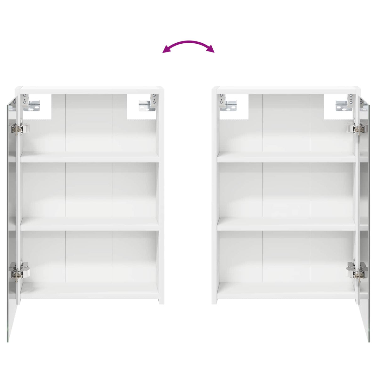 Bathroom Cabinet Set 3 pcs 126 x 16 x 62.5 cm Engineered wood