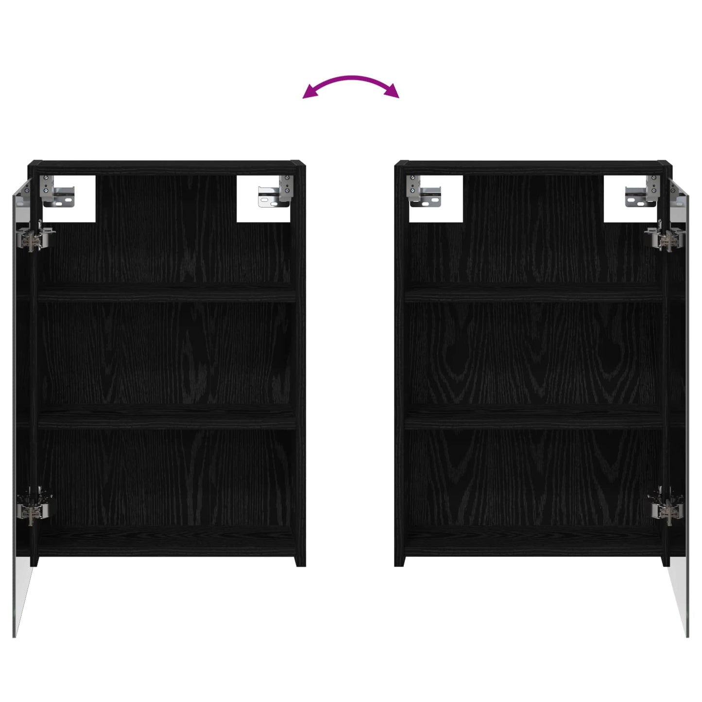 Bathroom Cabinet Set 3 pcs 126 x 16 x 62.5 cm Engineered wood