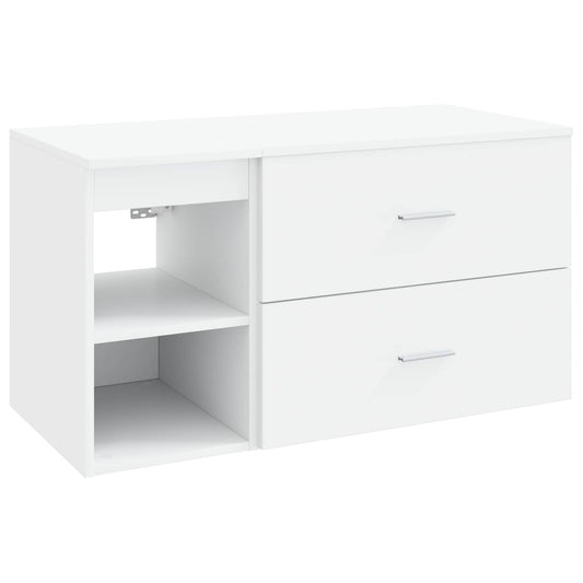 Bathroom Furniture Set 2 pcs White Engineered Wood Bathroom Furniture Set 2 pcs White Engineered Wood