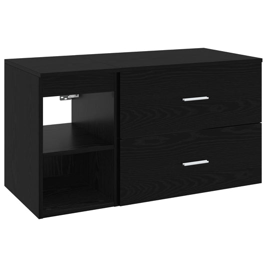 Bathroom Furniture Set 2 pcs Black Oak Engineered Wood Bathroom Furniture Set 2 pcs Black Oak Engineered Wood