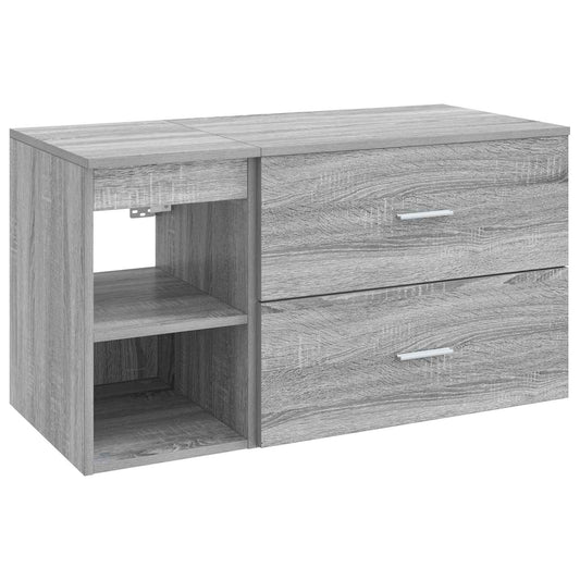 Bathroom Furniture Set 2 pcs Grey Sonoma Engineered Wood Bathroom Furniture Set 2 pcs Grey Sonoma Engineered Wood