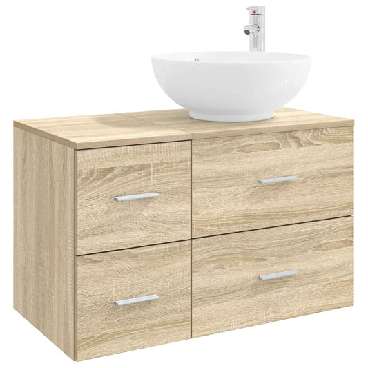 Bathroom Furniture Set 2 pcs Sonoma Oak Engineered Wood Bathroom Furniture Set 2 pcs Sonoma Oak Engineered Wood