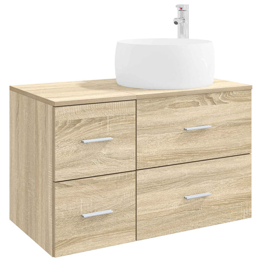 Bathroom Furniture Set 2 pcs Sonoma Oak Engineered Wood Bathroom Furniture Set 2 pcs Sonoma Oak Engineered Wood