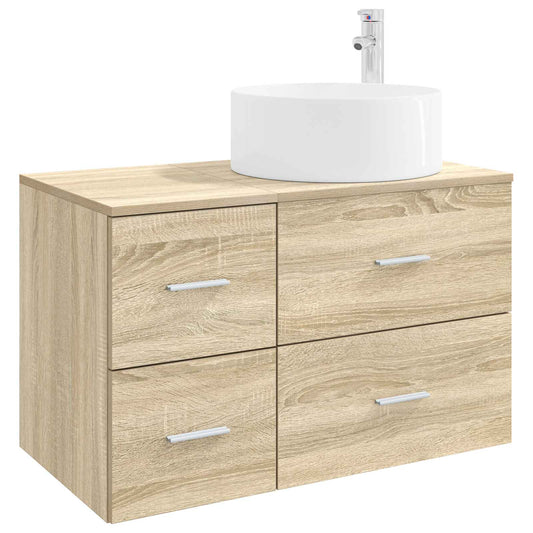 Bathroom Furniture Set 2 pcs Sonoma Oak Engineered Wood Bathroom Furniture Set 2 pcs Sonoma Oak Engineered Wood