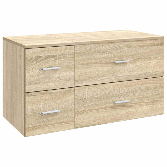 Bathroom Furniture Set 2 pcs Sonoma Oak Engineered Wood Bathroom Furniture Set 2 pcs Sonoma Oak Engineered Wood