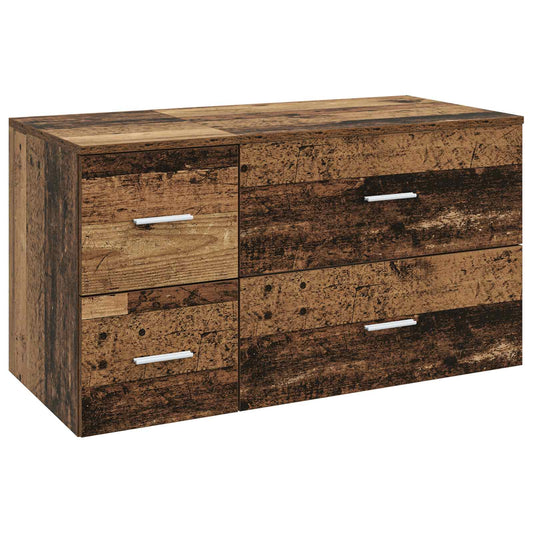 Bathroom Furniture Set 2 pcs Old Wood Engineered Wood Bathroom Furniture Set 2 pcs Old Wood Engineered Wood