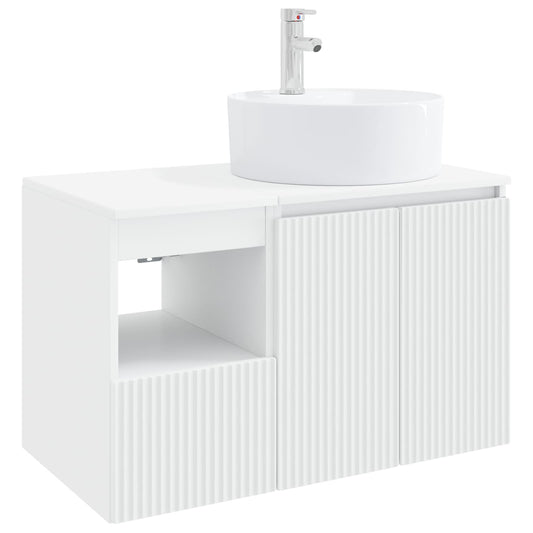 Bathroom Furniture Set 2 pcs White Engineered Wood Bathroom Furniture Set 2 pcs White Engineered Wood