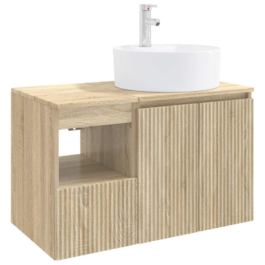 Bathroom Furniture Set 2 pcs Sonoma Oak Engineered Wood Bathroom Furniture Set 2 pcs Sonoma Oak Engineered Wood