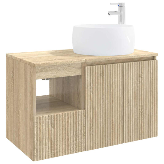 Bathroom Furniture Set 2 pcs Sonoma Oak Engineered Wood Bathroom Furniture Set 2 pcs Sonoma Oak Engineered Wood