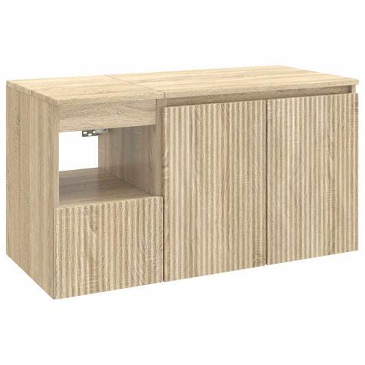 Bathroom Furniture Set 2 pcs Sonoma Oak Engineered Wood Bathroom Furniture Set 2 pcs Sonoma Oak Engineered Wood