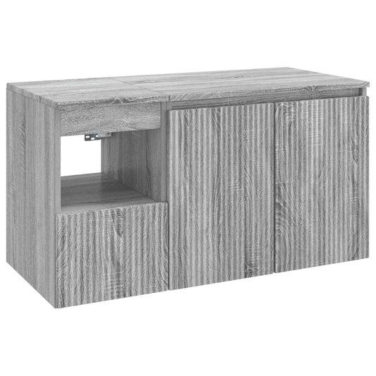 Bathroom Furniture Set 2 pcs Grey Sonoma Engineered Wood Bathroom Furniture Set 2 pcs Grey Sonoma Engineered Wood