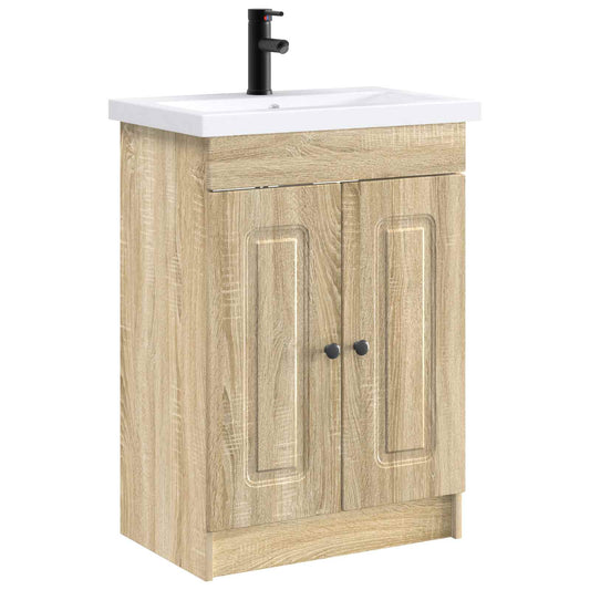 Bathroom Furniture Set Sonoma Oak 56 x 37.5 x 81 cm Bathroom Furniture Set Sonoma Oak 56 x 37.5 x 81 cm