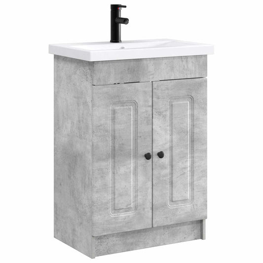 Bathroom Furniture Set Concrete Grey 56 x 37.5 x 81 cm Bathroom Furniture Set Concrete Grey 56 x 37.5 x 81 cm