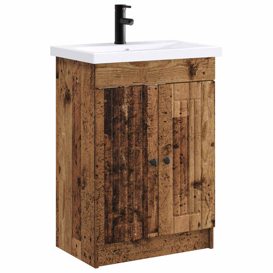 Bathroom Furniture Set Old Wood 78.5 x 37.5 x 81 cm Bathroom Furniture Set Old Wood 78.5 x 37.5 x 81 cm