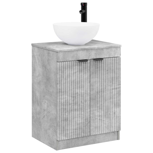 Bathroom Furniture Set Concrete Grey Engineered Wood Bathroom Furniture Set Concrete Grey Engineered Wood