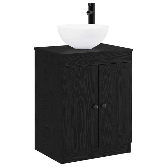 Bathroom Furniture Set Black Oak Engineered Wood Bathroom Furniture Set Black Oak Engineered Wood