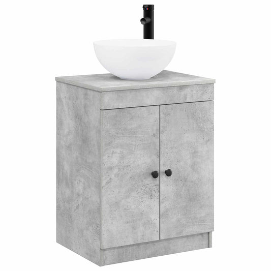 Bathroom Furniture Set Concrete Grey Engineered Wood Bathroom Furniture Set Concrete Grey Engineered Wood