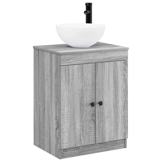 Bathroom Furniture Set Grey Sonoma Engineered Wood Bathroom Furniture Set Grey Sonoma Engineered Wood