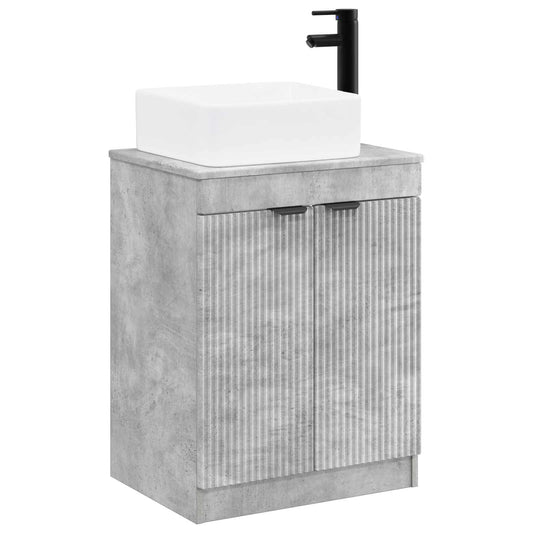 Bathroom Furniture Set Concrete Grey Engineered Wood Bathroom Furniture Set Concrete Grey Engineered Wood