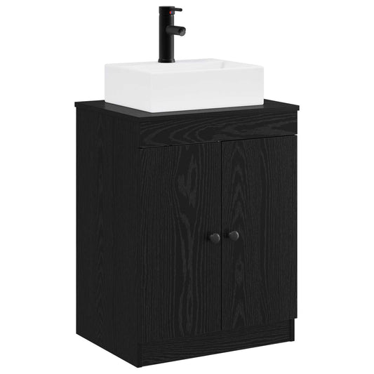 Bathroom Furniture Set Black Oak Engineered Wood Bathroom Furniture Set Black Oak Engineered Wood