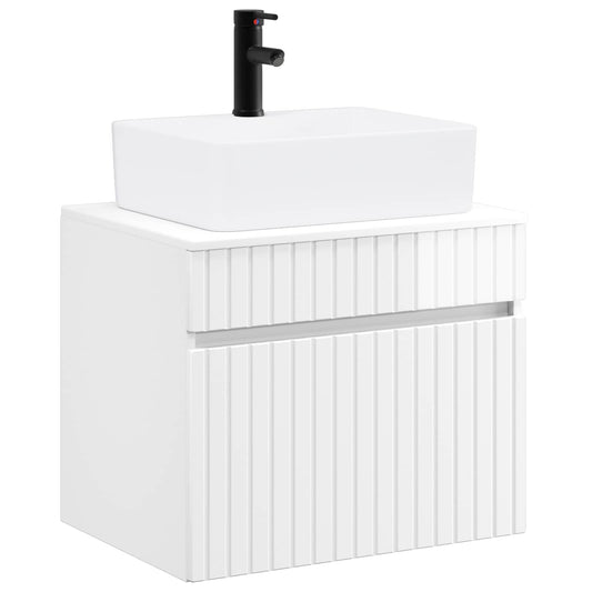 Bathroom Furniture Set High Gloss White Engineered Wood Bathroom Furniture Set High Gloss White Engineered Wood