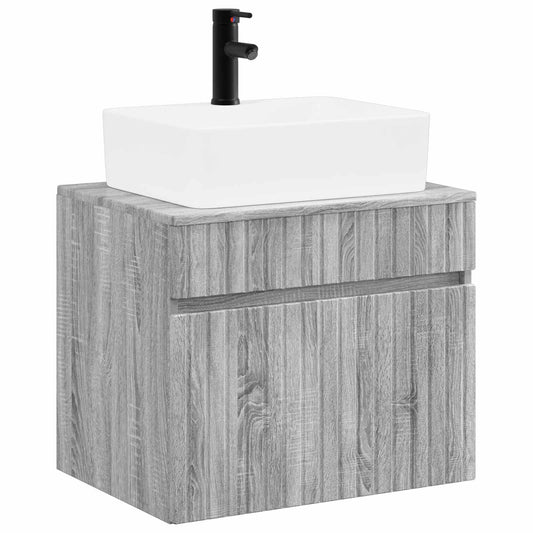 Bathroom Furniture Set Grey Sonoma Engineered Wood Bathroom Furniture Set Grey Sonoma Engineered Wood