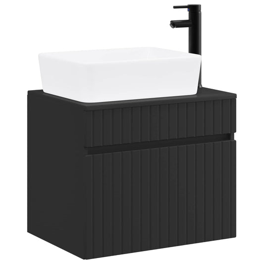 Bathroom Furniture Set Black Engineered Wood Bathroom Furniture Set Black Engineered Wood