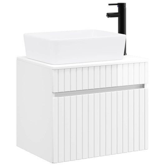Bathroom Furniture Set High Gloss White Engineered Wood Bathroom Furniture Set High Gloss White Engineered Wood