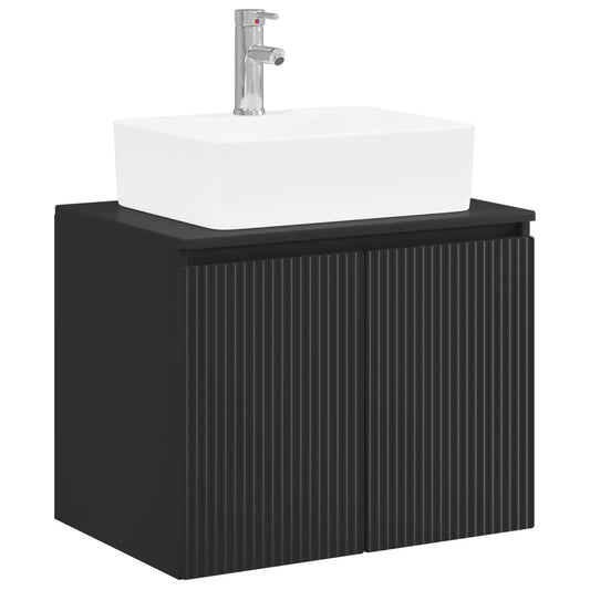 Bathroom Furniture Set Black Engineered Wood Bathroom Furniture Set Black Engineered Wood
