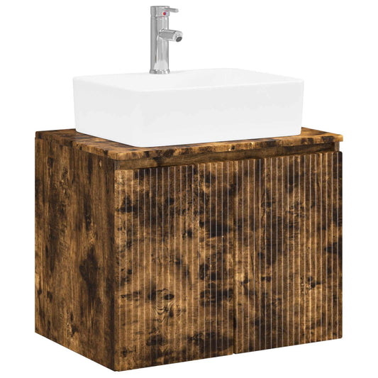 Bathroom Furniture Set Smoked Oak Engineered Wood Bathroom Furniture Set Smoked Oak Engineered Wood