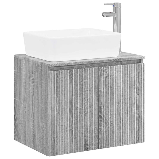 Bathroom Furniture Set Grey Sonoma Engineered Wood Bathroom Furniture Set Grey Sonoma Engineered Wood