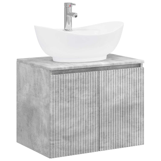Bathroom Furniture Set Concrete Grey Engineered Wood Bathroom Furniture Set Concrete Grey Engineered Wood