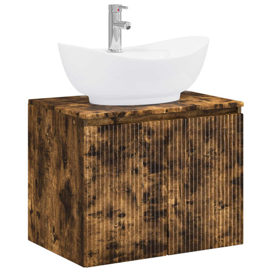 Bathroom Furniture Set Smoked Oak Engineered Wood Bathroom Furniture Set Smoked Oak Engineered Wood
