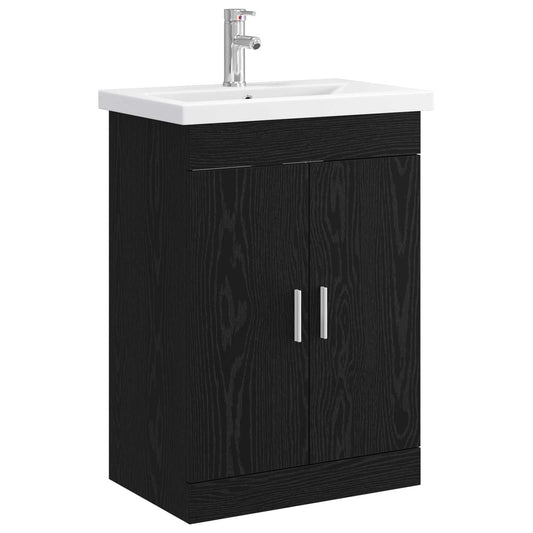 Bathroom Furniture Set Black Oak 61 x 40 x 84.5 cm Bathroom Furniture Set Black Oak 61 x 40 x 84.5 cm