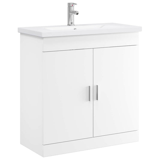 Bathroom Furniture Set White 81 x 40 x 84.5 cm Engineered Wood Bathroom Furniture Set White 81 x 40 x 84.5 cm Engineered Wood