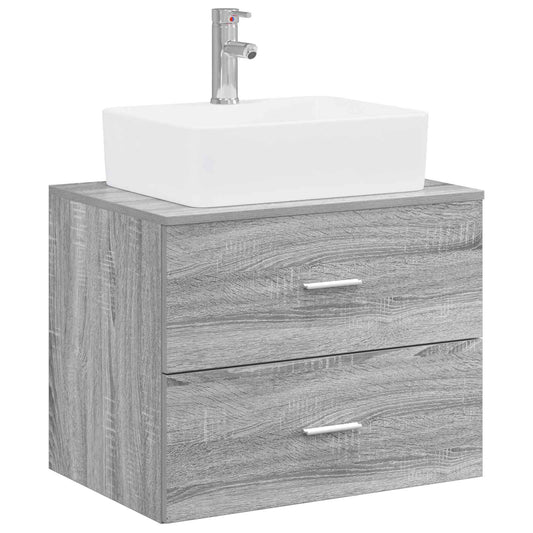 Bathroom Furniture Set Grey Sonoma Engineered Wood Bathroom Furniture Set Grey Sonoma Engineered Wood