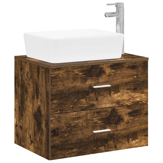 Bathroom Furniture Set Smoked Oak Engineered Wood Bathroom Furniture Set Smoked Oak Engineered Wood