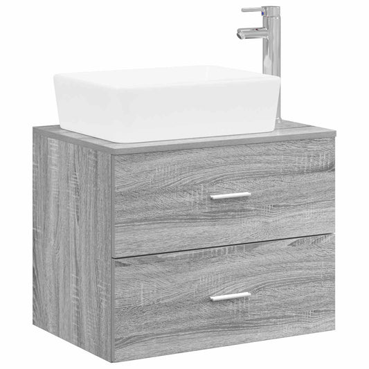 Bathroom Furniture Set Grey Sonoma Engineered Wood Bathroom Furniture Set Grey Sonoma Engineered Wood