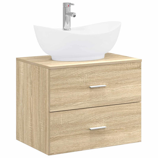 Bathroom Furniture Set Sonoma Oak Engineered Wood Bathroom Furniture Set Sonoma Oak Engineered Wood