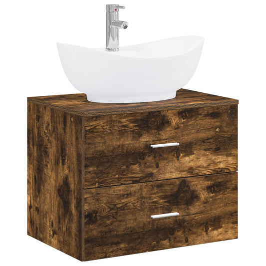 Bathroom Furniture Set Smoked Oak Engineered Wood Bathroom Furniture Set Smoked Oak Engineered Wood