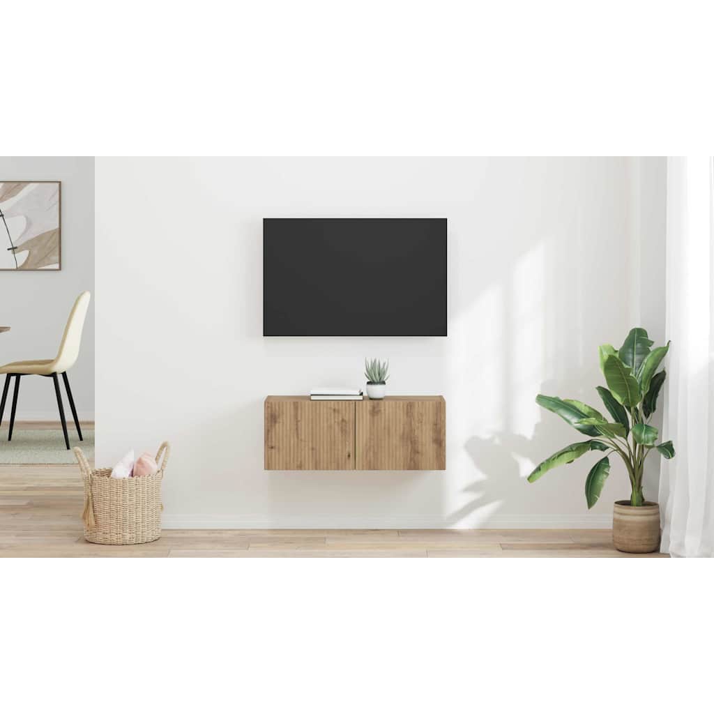 TV Wall Cabinet 2 pcs Artisian Oak 39 x 31 x 29.5 cm