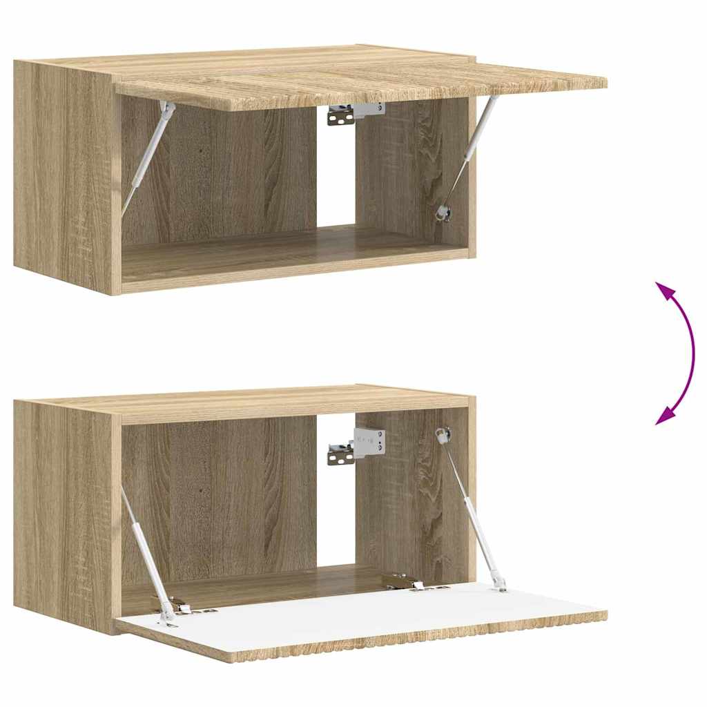 TV Wall Cabinet Sonoma 60 x 31 x 29.5 cm Engineered Wood